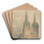 Lichfield Cathedral, Staffordshire by Thomas Girtin Art Drink Coaster set