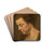 Study for a woman's head by Follower of Peter Paul Rubens Drink Coasters - set of 4