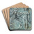 Scheibenriss mit dem Wappen der Familie von Goldenberg by Niklaus Manuel Art Drink Coaster set