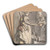 London Cries; A Milkmaid by Paul Sandby Art Drink Coaster set