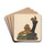Toy Bank - Monkey and Lion by George File Drink Coasters - set of 4 Toy Bank - Monkey and Lion by George File Drink Coasters - set of 4