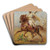 Le fauconier by Henri milien Rousseau Art Drink Coaster set Le fauconier by Henri milien Rousseau Art Drink Coaster set