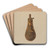 Powder Flask by Michael Dadante Art Drink Coaster set