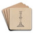 Candlestick by Henry Meyers Art Drink Coaster set