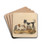 The Newfoundland dog by Sydenham Edwards Drink Coasters - set of 4