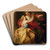 Allegory Of Peace And Justice by Circle Of Pompeo Batoni Art Drink Coaster set