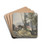 Country house and lane by William James Mller Drink Coasters - set of 4 Country house and lane by William James Mller Drink Coasters - set of 4