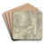 Hercules kills Cacus by Heinrich Aldegrever Art Drink Coaster set