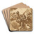 Vision of Saint Gaetano Thiene by Ubaldo Gandolfi Art Drink Coaster set