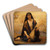 Ruth glanant by Alexandre Cabanel Art Drink Coaster set