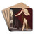 Lady Godiva by Echert Art Drink Coaster set Lady Godiva by Echert Art Drink Coaster set