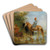 Horsemen By The River by Eugne Fromentin Art Drink Coaster set
