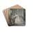 Interior with a Portrait of a Young Lady Before a Bust by Claude Hoin Drink Coasters - set of 4