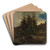 Landscape from Nes in Hallingdal by Adolph Tidemand Art Drink Coaster set