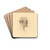 Antonin Proust by Auguste Rodin Drink Coasters - set of 4