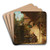 In Erwartung der Zeitung by Carl Spitzweg Art Drink Coaster set