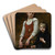 The Wood Gatherers by Franois Alfred Delobbe Art Drink Coaster set