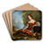 Portrait Of Lady Caroline Montagu In Byronic Costume by Sir George Hayter Art Drink Coaster set Portrait Of Lady Caroline Montagu In Byronic Costume by Sir George Hayter Art Drink Coaster set