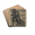 Visser met net by Richard Nicolas Roland Holst Drink Coasters - set of 4 Visser met net by Richard Nicolas Roland Holst Drink Coasters - set of 4