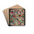 Crazy Quilt by Lena Nastasi Drink Coasters - set of 4
