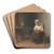 Het aardappelschilstertje by Albert Neuhuys Art Drink Coaster set Het aardappelschilstertje by Albert Neuhuys Art Drink Coaster set