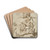 The Holy Family on the Flight into Egypt by Gaspare Diziani Drink Coasters - set of 4