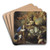 Allegory of Hedvig Eleonora, 1636-1715, crowned by Minerva by Jrgen Ovens Art Drink Coaster set