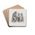 The Smokers by Louis Lopold Boilly Drink Coasters - set of 4