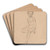 Zittende naakte jongen by Jan Veth Art Drink Coaster set