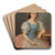 Portrait of a Seated Young Woman in a Blue Camisole by Peter Michal Boh Art Drink Coaster set Portrait of a Seated Young Woman in a Blue Camisole by Peter Michal Boh Art Drink Coaster set