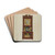 Mantle Clock by Ernest A. Towers, Jr. Drink Coasters - set of 4