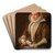 Portrait of a Lady with a Dog by Lavinia Fontana Art Drink Coaster set