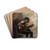 The Banjo Player by Thomas Eakins Drink Coasters - set of 4 The Banjo Player by Thomas Eakins Drink Coasters - set of 4