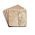 Tre, Jelya by Hans Gude Drink Coasters - set of 4