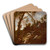 Hermits (Anachorets) by Alessandro Magnasco Art Drink Coaster set