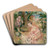 In a bath by Tadeusz Makowski Art Drink Coaster set In a bath by Tadeusz Makowski Art Drink Coaster set
