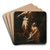 Tobias and the Angel by Salvator Rosa Art Drink Coaster set