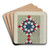 Quilt - Double Star by Edith Towner Art Drink Coaster set