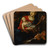 Holy Family with the infant St. John the Baptist by Jacob Carl Stauder Art Drink Coaster set Holy Family with the infant St. John the Baptist by Jacob Carl Stauder Art Drink Coaster set