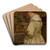 Woman Reading by Henri de Braekeleer Art Drink Coaster set