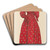 Dress by Virginia Berge Art Drink Coaster set