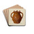 Jar by Eugene Shellady Drink Coasters - set of 4 Jar by Eugene Shellady Drink Coasters - set of 4