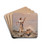 In der Bucht von Neapel by Franz Richard Unterberger Drink Coasters - set of 4