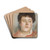 Portrait de femme by Edgar Degas Drink Coasters - set of 4