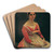 Madame Legois by Jean-Baptiste-Camille Corot Art Drink Coaster set
