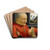An Old Man and His Grandson by Domenico Ghirlandaio Drink Coasters - set of 4