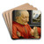 An Old Man and His Grandson by Domenico Ghirlandaio Art Drink Coaster set