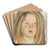 Head of Helenka by Stanisaw Wyspiaski Art Drink Coaster set