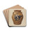 Jar by Yolande Delasser Drink Coasters - set of 4 Jar by Yolande Delasser Drink Coasters - set of 4