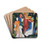 Four Girls by August Macke Drink Coasters - set of 4